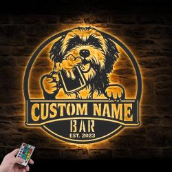 custom havanese wall art led light