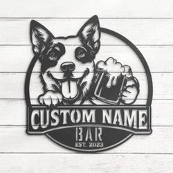 custom havapoo bar decor wall art led light