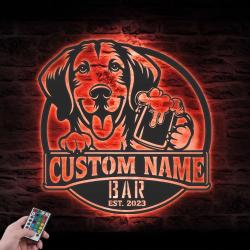 custom hellenic beer art wall art led light