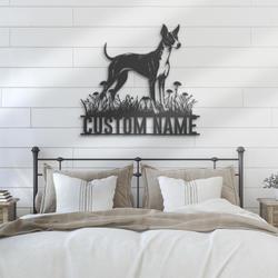 Custom Ibizan Hound Metal Wall Art LED Light