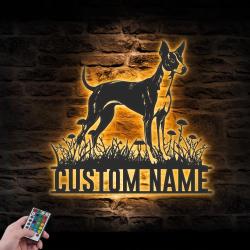 custom ibizan hound wall art led light
