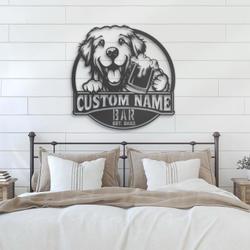 custom imaal terrier beer art wall art led light