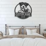 custom jack russell beer art wall art led light