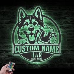 custom jamthund wall art pub sign led light