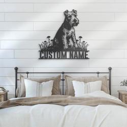custom lakeland terrier bar decor wall art led light
