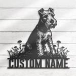custom lakeland terrier beer art wall art led light