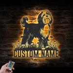 custom lowchen wall art led light