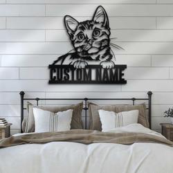 custom munchkin wall decor cat art led light
