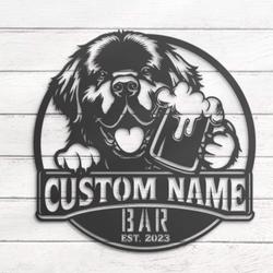 custom newfoundland bar decor wall art led light