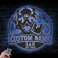 custom newfoundland pub sign wall art led light