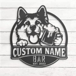 custom nordic jamthund funny wall art led light