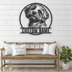custom peeking dog wall decor led light