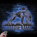 custom pointer pheasant dog wall art led light