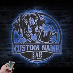 custom pointer pub sign wall art led light