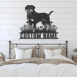 custom rottweiler dog wall decor led light