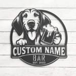 custom scenthound bar decor wall art led light