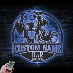 custom scenthound pub sign wall art led light