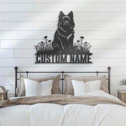 custom schipperke dog wall decor led light