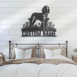 custom setter dog wall decor led light