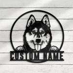 custom siberian husky wall decor led light