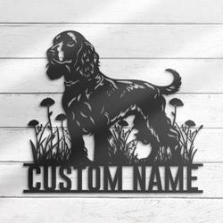 custom spaniel beer art wall art led light
