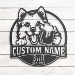custom spitz bar decor wall art led light