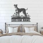 custom whippet dog wall decor led light