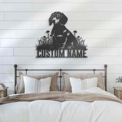 custom wiener dog wall art led light