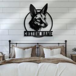 custom wild dog jackal wall art led light