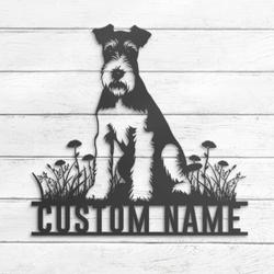 custom wire fox wall decor metal art led light