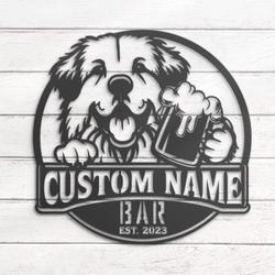 customized funny slovak cuvac pub drinking metal wall art