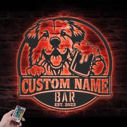 customized funny slovak cuvac thirsty beer pub metal wall