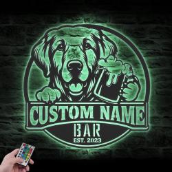 customized golden labrador retriever pub wal