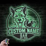 customized portuguese podengo pequeno bar decor metal wal