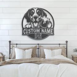customized serbian tricolour hound pub wall deco