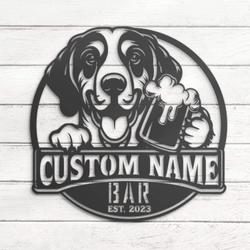 customized serbian tricolour hound thirsty beer