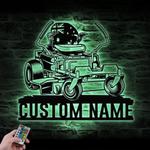distressed australia flag lawn mower driver custom metal wall art 1