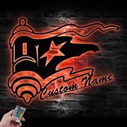 distressed puerto rico flag el morro custom metal wall art led light 6