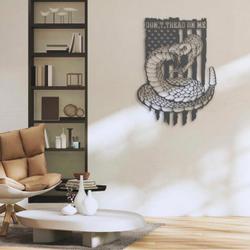 dont tread on me distressed flag custom metal wall art led light 2