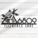 electrical engineer house number custom metal address sign 1