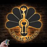 ezidi lalish yezidi tawsi melek symbol custom metal wall art led light 1