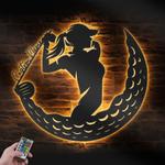 female golfing custom metal wall art led light girl golfer name sign 1