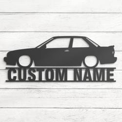 garage custom metal wall art led light classic muscle car name sign 6