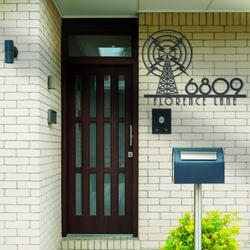 ham radio house number custom metal address sign amateur radio home number 2