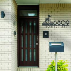 italian greyhound house number custom metal address sign dog home 3