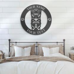 ku tiki bar custom metal wall art led light tiki lounge name sign 6