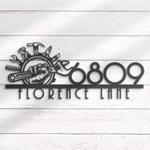 mechanical engineer repair house number custom metal address sign 1