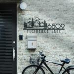 mountain forest house number custom metal address sign 1