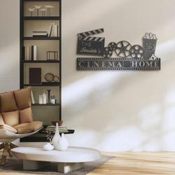 movie and popcorn custom metal wall art led light 2