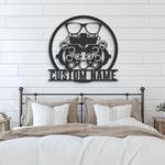 optometry optician custom metal wall art led light eyes clinic name sign 1